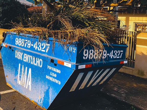 Locação de Caçamba em Jaraguá do Sul - Entulho de Jardinagem